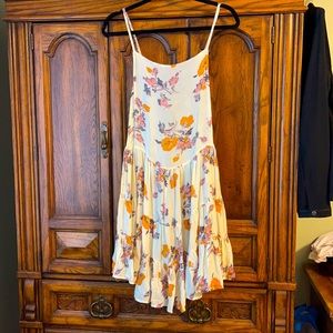 Free People Floral Ruffle Hem Summer Dress